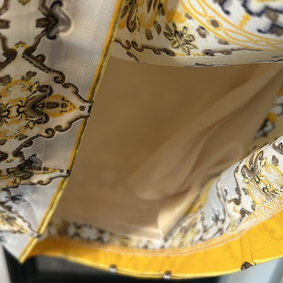 Lulus Yellow Tile Print Shift Mini Dress - Picture 7 of 7